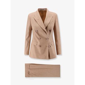 Tagliatore Women Parigi Pinstripe Linen And Viscose Suit